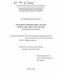 Аль-Катири Сухайл Салим Саад. Управление формированием системы профессионального образования: На примере Султаната Оман: дис. кандидат экономических наук: 08.00.05 - Экономика и управление народным хозяйством: теория управления экономическими системами; макроэкономика; экономика, организация и управление предприятиями, отраслями, комплексами; управление инновациями; региональная экономика; логистика; экономика труда. Москва. 2003. 161 с.