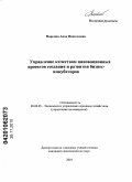 Норкина, Анна Николаевна. Управление качеством инновационных проектов создания и развития бизнес-инкубаторов: дис. кандидат экономических наук: 08.00.05 - Экономика и управление народным хозяйством: теория управления экономическими системами; макроэкономика; экономика, организация и управление предприятиями, отраслями, комплексами; управление инновациями; региональная экономика; логистика; экономика труда. Нижний Новгород. 2010. 158 с.