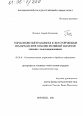 Поляков, Андрей Евгеньевич. Управление нейтральными и неустойчивыми объектами при помощи релейной обратной связи с запаздыванием: дис. кандидат физико-математических наук: 05.13.01 - Системный анализ, управление и обработка информации (по отраслям). Воронеж. 2005. 132 с.