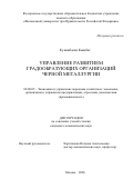Кунанбаева Кымбат. Управление развитием градообразующих организаций черной металлургии: дис. кандидат наук: 08.00.05 - Экономика и управление народным хозяйством: теория управления экономическими системами; макроэкономика; экономика, организация и управление предприятиями, отраслями, комплексами; управление инновациями; региональная экономика; логистика; экономика труда. ФГОБУ ВО Финансовый университет при Правительстве Российской Федерации. 2020. 221 с.
