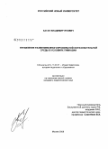 Каган, Владимир Янович. Управление развитием многопрофильной образовательной среды в условиях гимназии: дис. кандидат педагогических наук: 13.00.01 - Общая педагогика, история педагогики и образования. Москва. 2008. 242 с.