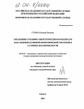 Сурова, Надежда Юрьевна. Управление топливно-энергетическим комплексом как сложной активной экономической системой в условиях неравновесности: дис. кандидат экономических наук: 08.00.05 - Экономика и управление народным хозяйством: теория управления экономическими системами; макроэкономика; экономика, организация и управление предприятиями, отраслями, комплексами; управление инновациями; региональная экономика; логистика; экономика труда. Саратов. 2004. 200 с.