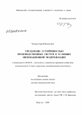 Чупров, Сергей Витальевич. Управление устойчивостью производственных систем в условиях инновационной модернизации: дис. доктор экономических наук: 08.00.05 - Экономика и управление народным хозяйством: теория управления экономическими системами; макроэкономика; экономика, организация и управление предприятиями, отраслями, комплексами; управление инновациями; региональная экономика; логистика; экономика труда. Иркутск. 2008. 365 с.