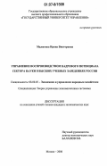 Малюгина, Ирина Викторовна. Управление воспроизводством кадрового потенциала сектора науки в высших учебных заведениях России: дис. кандидат экономических наук: 08.00.05 - Экономика и управление народным хозяйством: теория управления экономическими системами; макроэкономика; экономика, организация и управление предприятиями, отраслями, комплексами; управление инновациями; региональная экономика; логистика; экономика труда. Москва. 2006. 187 с.