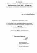 Клименко, Ольга Николаевна. Устойчивое развитие национальной экономики в условиях интеграции в мировую хозяйственную систему: На примере Кыргызской Республики: дис. кандидат экономических наук: 08.00.01 - Экономическая теория. Бишкек. 2006. 186 с.