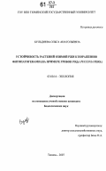 Бульдяева, Ольга Анатольевна. Устойчивость растений озимой ржи к поражению фитопатогенами: на примере грибов рода Puccinia pers.: дис. кандидат биологических наук: 03.00.16 - Экология. Тюмень. 2007. 195 с.