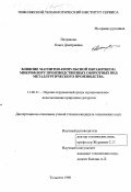 Петрякова, Ольга Дмитриевна. Влияние магнитно-импульсной обработки на микрофлору производственных оборотных вод металлургического производства: дис. кандидат технических наук: 11.00.11 - Охрана окружающей среды и рациональное использование природных ресурсов. Тольятти. 1998. 153 с.