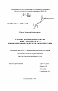 Юрков, Владимир Владимирович. Влияние модифицирования на электропроводность и ионообменные свойства клиноптилолита: дис. кандидат физико-математических наук: 01.04.07 - Физика конденсированного состояния. Благовещенск. 2007. 139 с.