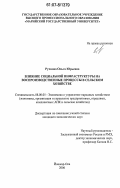 Ручнова, Ольга Юрьевна. Влияние социальной инфраструктуры на воспроизводственные процессы в сельском хозяйстве: дис. кандидат экономических наук: 08.00.05 - Экономика и управление народным хозяйством: теория управления экономическими системами; макроэкономика; экономика, организация и управление предприятиями, отраслями, комплексами; управление инновациями; региональная экономика; логистика; экономика труда. Йошкар-Ола. 2006. 187 с.