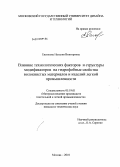 Евсюкова, Наталия Викторовна. Влияние технологических факторов и структуры модификаторов на гидрофобные свойства волокнистых материалов и изделий легкой промышленности: дис. кандидат технических наук: 05.19.01 - Материаловедение производств текстильной и легкой промышленности. Москва. 2010. 140 с.