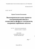 Цупак, Татьяна Евгеньевна. Высокопроизводительные процессы электроосаждения никеля и сплава никель-фосфор из электролитов, содержащих карбоновые кислоты: дис. доктор технических наук: 05.17.03 - Технология электрохимических процессов и защита от коррозии. Москва. 2008. 313 с.