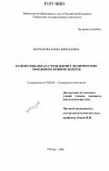 Молчанова, Елена Николаевна. Взаимосвязь образа стиля жизни с политическим поведением женщин-лидеров: дис. кандидат психологических наук: 19.00.05 - Социальная психология. Ижевск. 2006. 284 с.